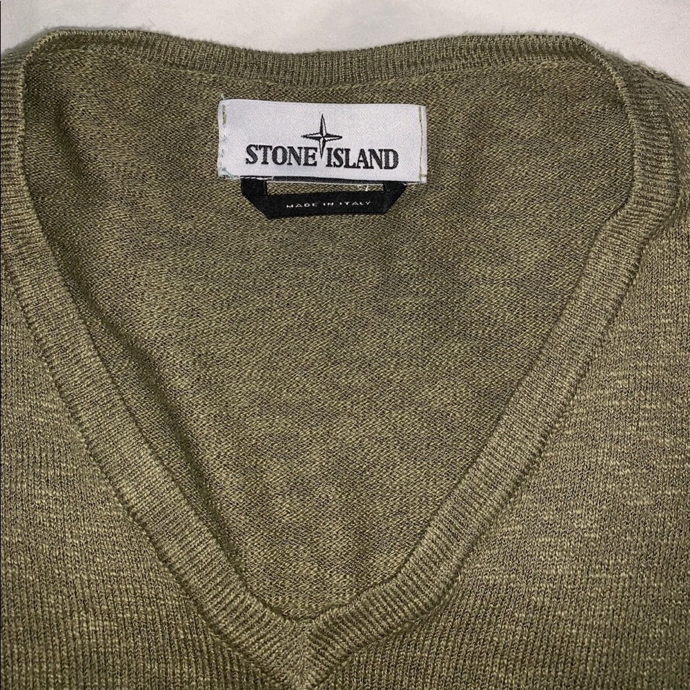 Stone Island V-Neck Sweater!